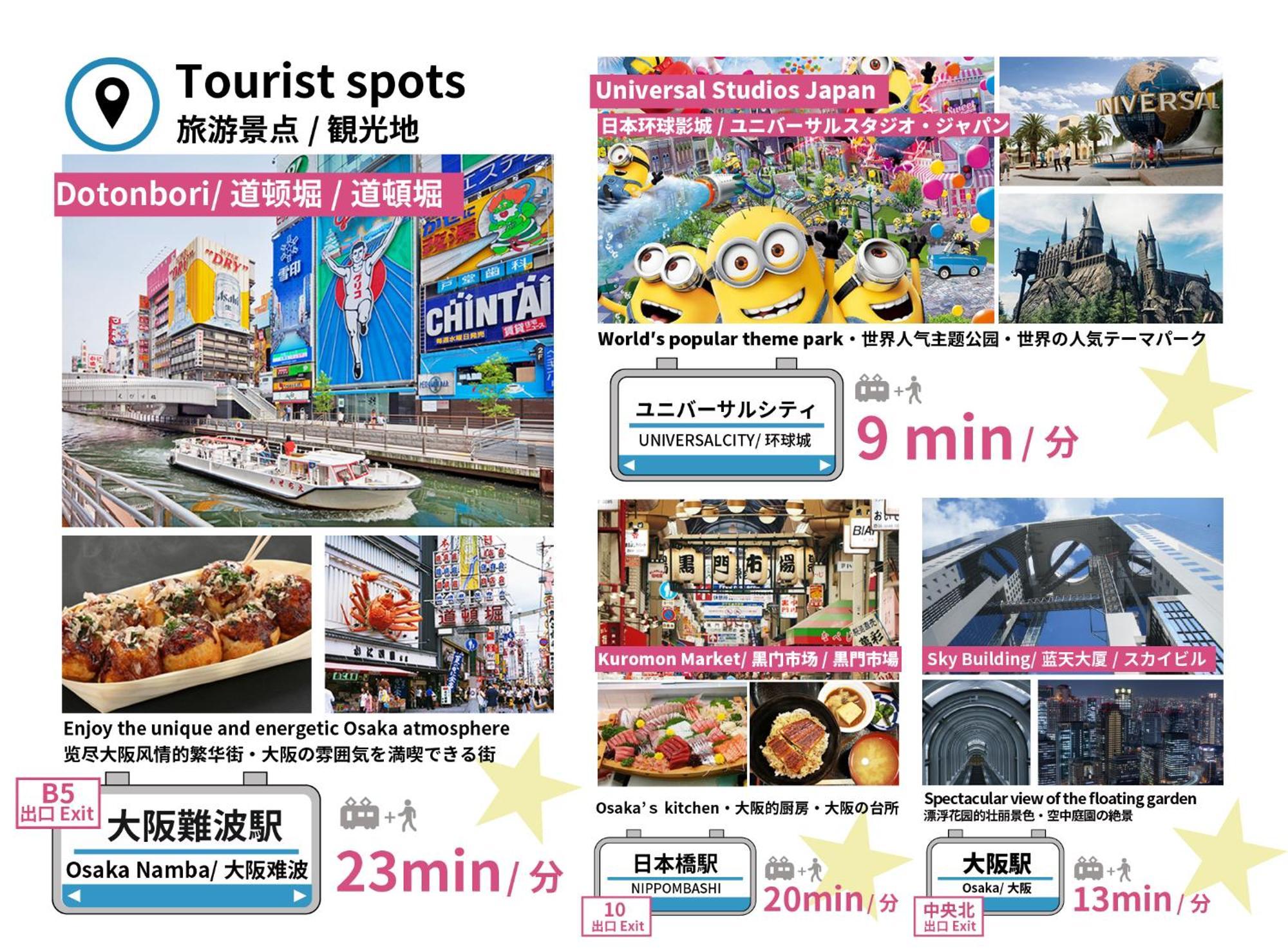 Bijou Suites Sorriso Osaka Exteriör bild